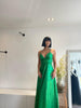 Green long dress