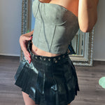 Tanya Leather Skirt