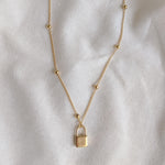 Lock Necklace-Lucky Love Boutique