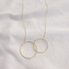 Double Circle Necklace-Lucky Love Boutique